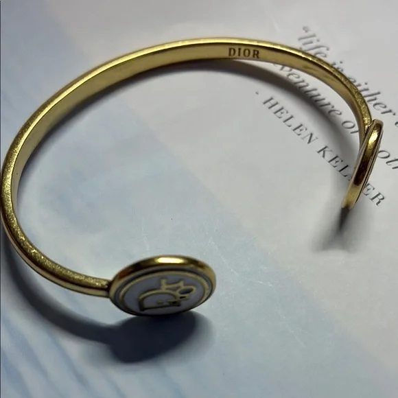 Dior Gold and White Bracelet
